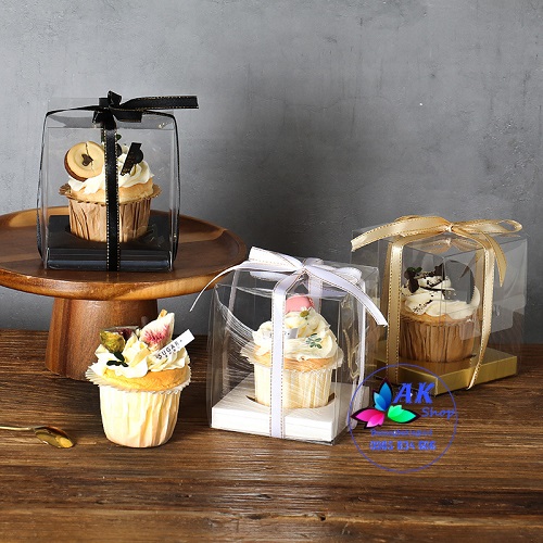 SET 5 HỘP MICA 1 BÁNH CUPCAKE