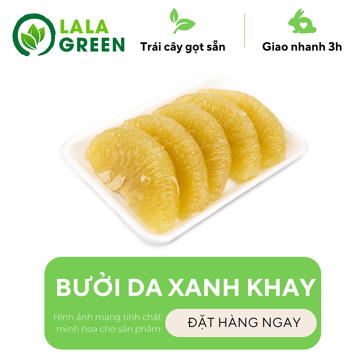 [Chỉ Giao Hcm] Bưởi Khay (Vietgap/Sạch) - 0.5Kg