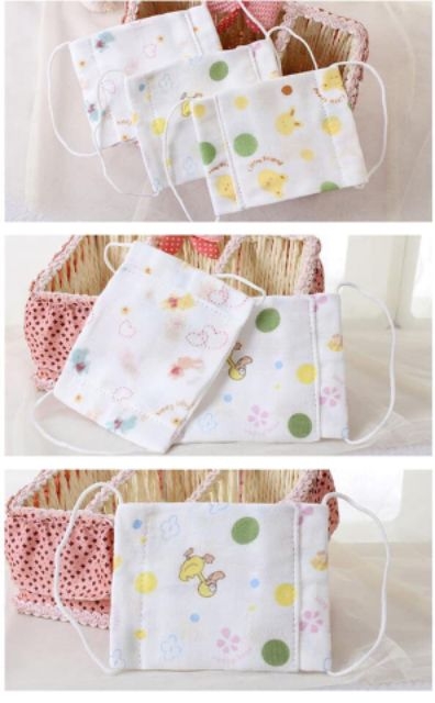 Khẩu trang xô xuất Nhật cho bé (set 5 cái)