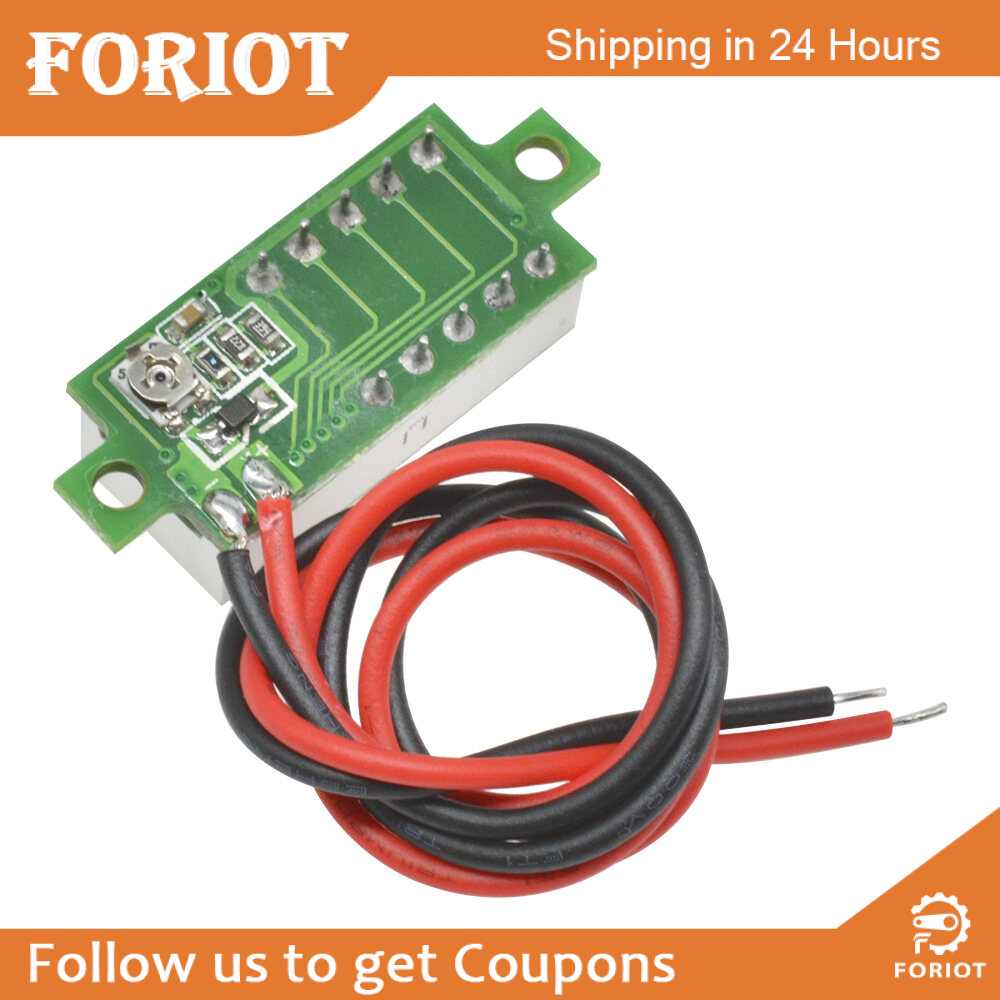 Foriot Thiết Bị Kiểm Tra Điện Áp, Vôn Kế DC Kỹ Thuật Số Mini DC 3.7~30V Với Màn Hình LED 0.28 Inch
