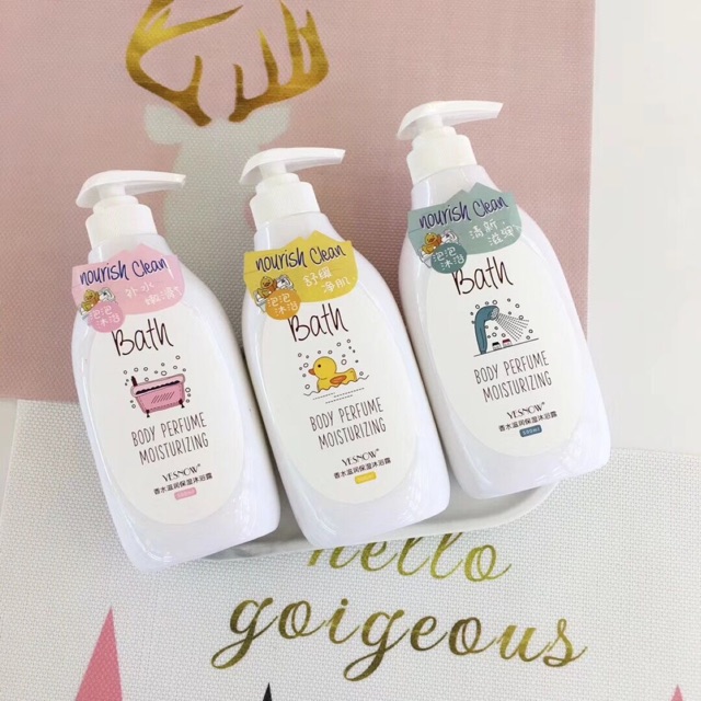 TẶNG MGG15K + FREE 20K SHIP COMBO 2 Chai Sữa Tắm Thơm Lâu Yesnow Bath Nội