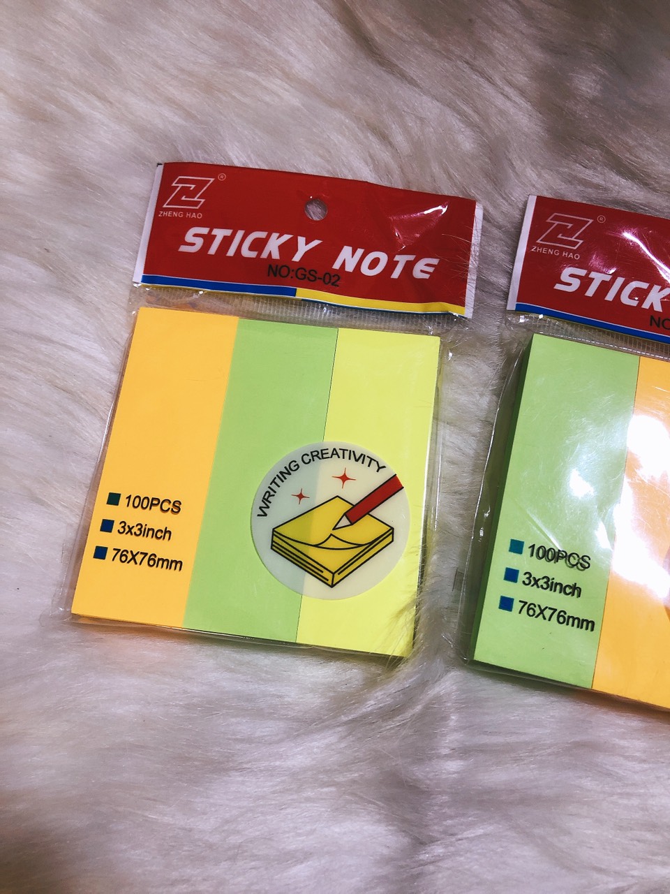 GIẤY NOTE GHI CHÚ DẠ QUANG ( 1 xấp )