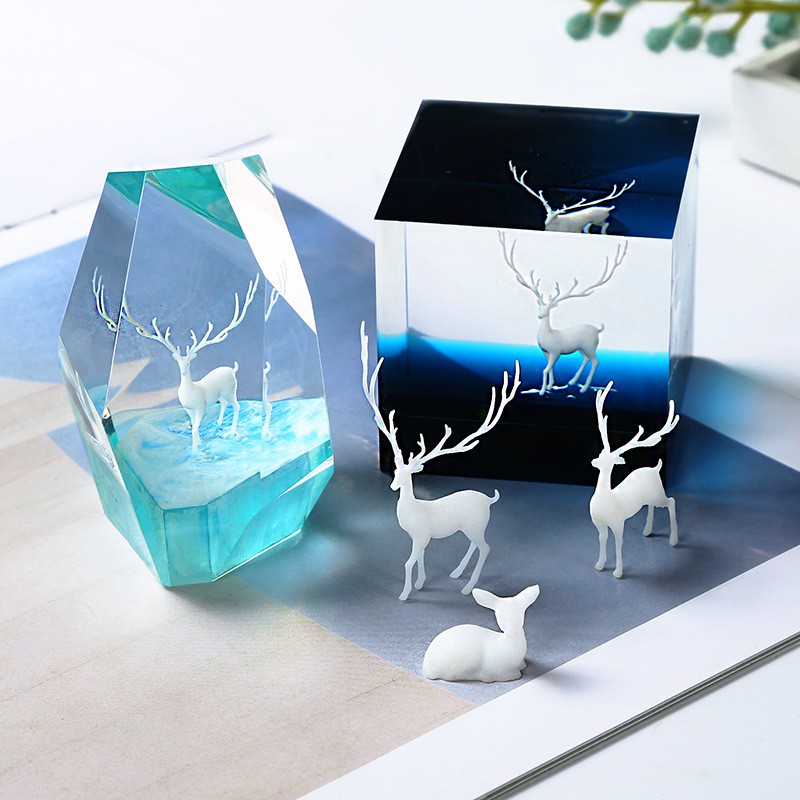 Mô hình hươu 3d - phụ kiện, vật liệu làm thủ công handmade