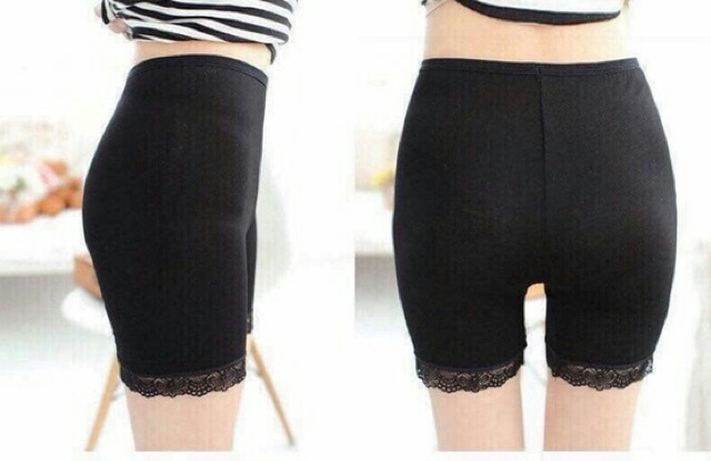 Quần đùi mặc trong váy cotton