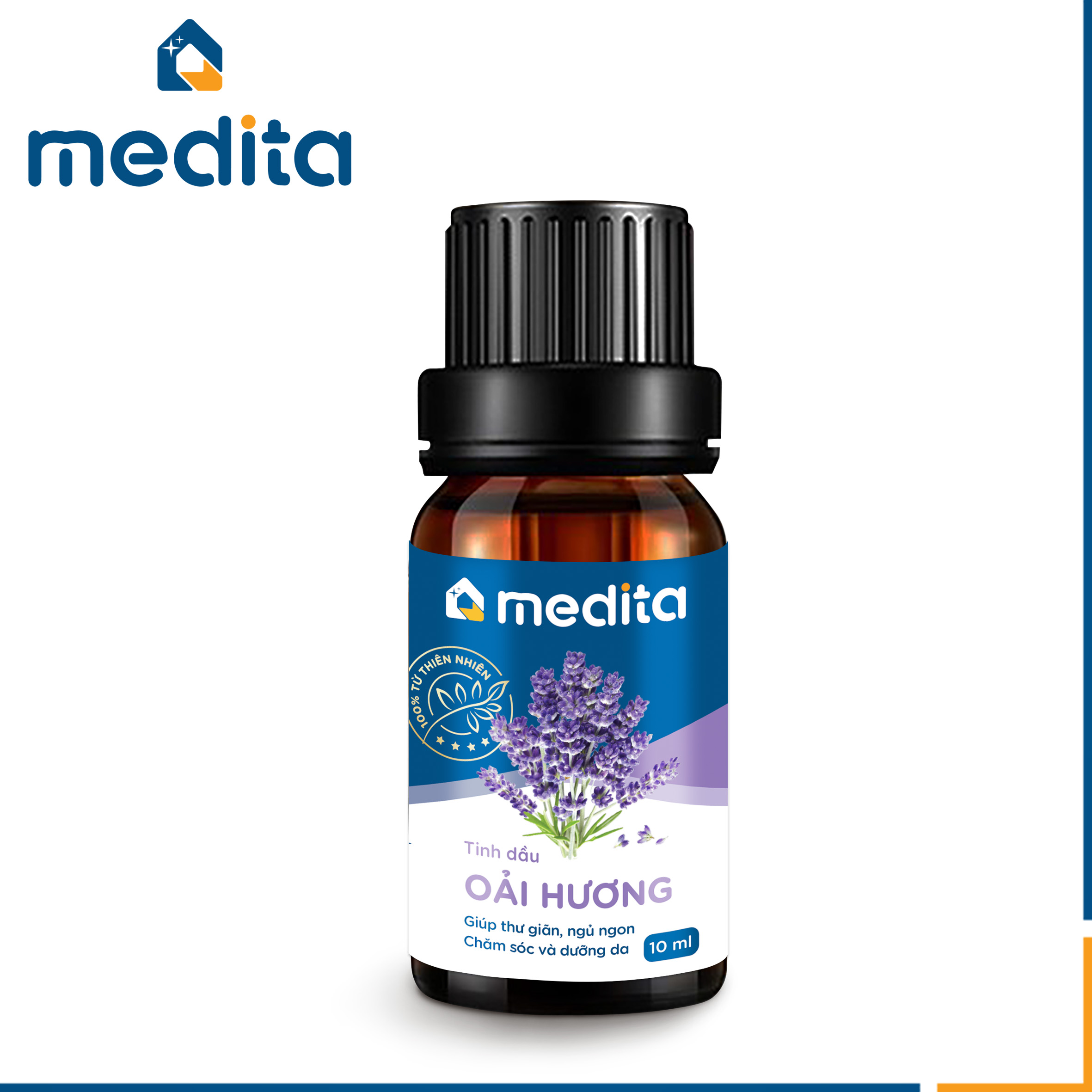 [HCM] [Có Kiểm Định] Tinh Dầu Sả Chanh Thương Hiệu MEDITA 10ml Và Nhiều Loại Khác Bạc Hà  Quế Cam Ngọt  Oải Hương  Vỏ Bưởi   - Natural Essential Oil 10ml