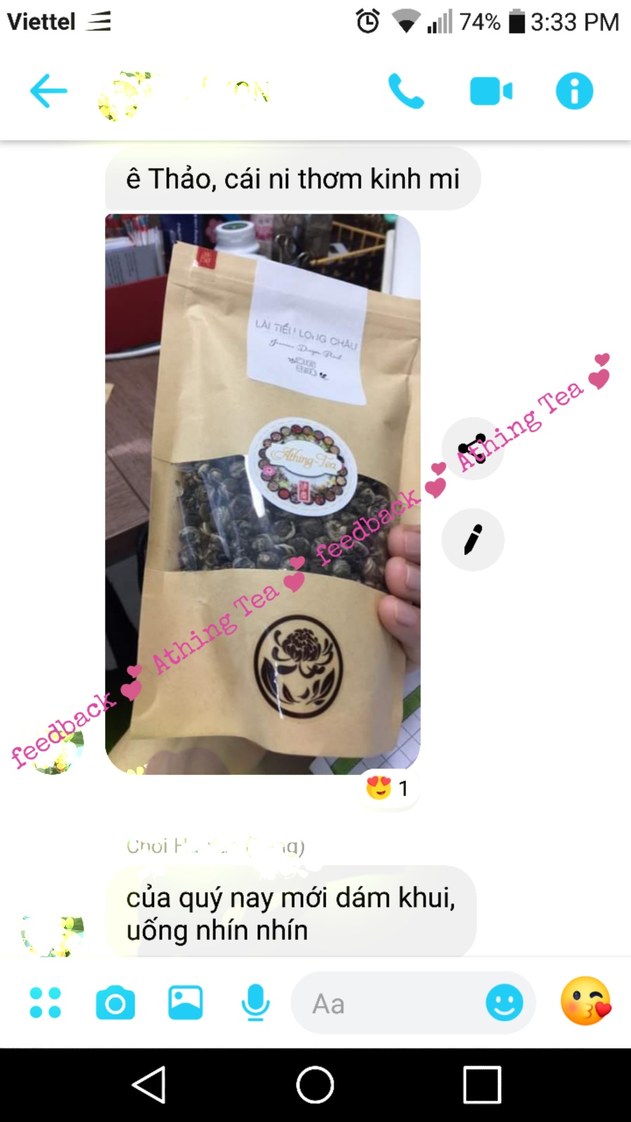 [HCM]Trà Lài Tiểu Long Châu ATHING TEA - 500gr