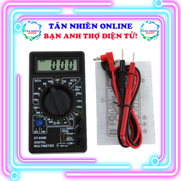 Đồng hồ đo điện 830 nhỏ gọn- đo điện vạn năng cơ bản, Tân Nhiên Online