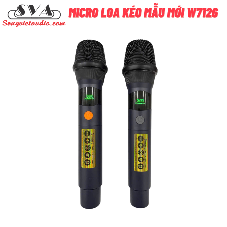 BỘ MICRO KHÔNG DÂY UHF LOA KÉO 7126 - 1 CẶP