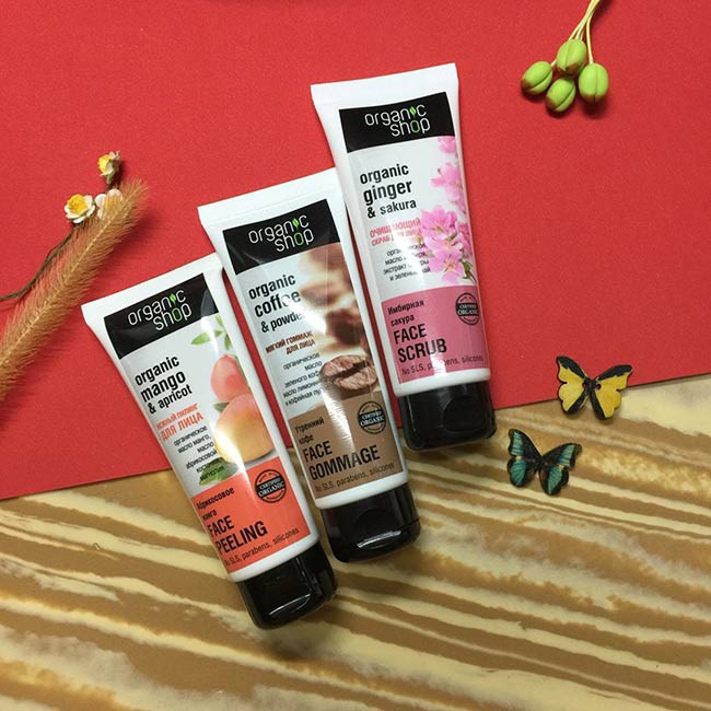 [HCM]Tẩy da chết mặt Organic shop Organic 75ml