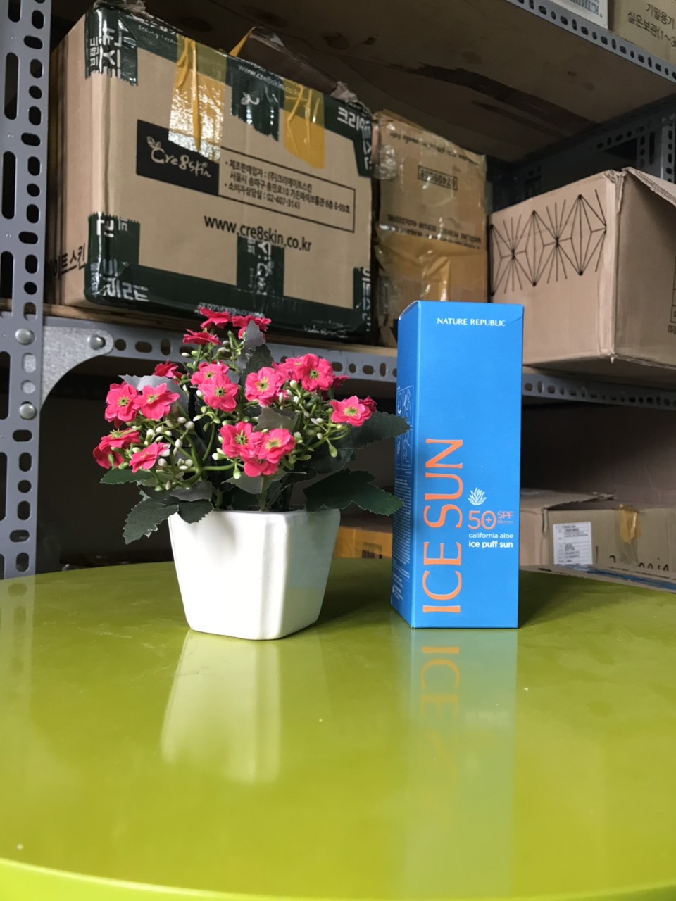 Kem chống nắng ice sun xanh 50 + SPF