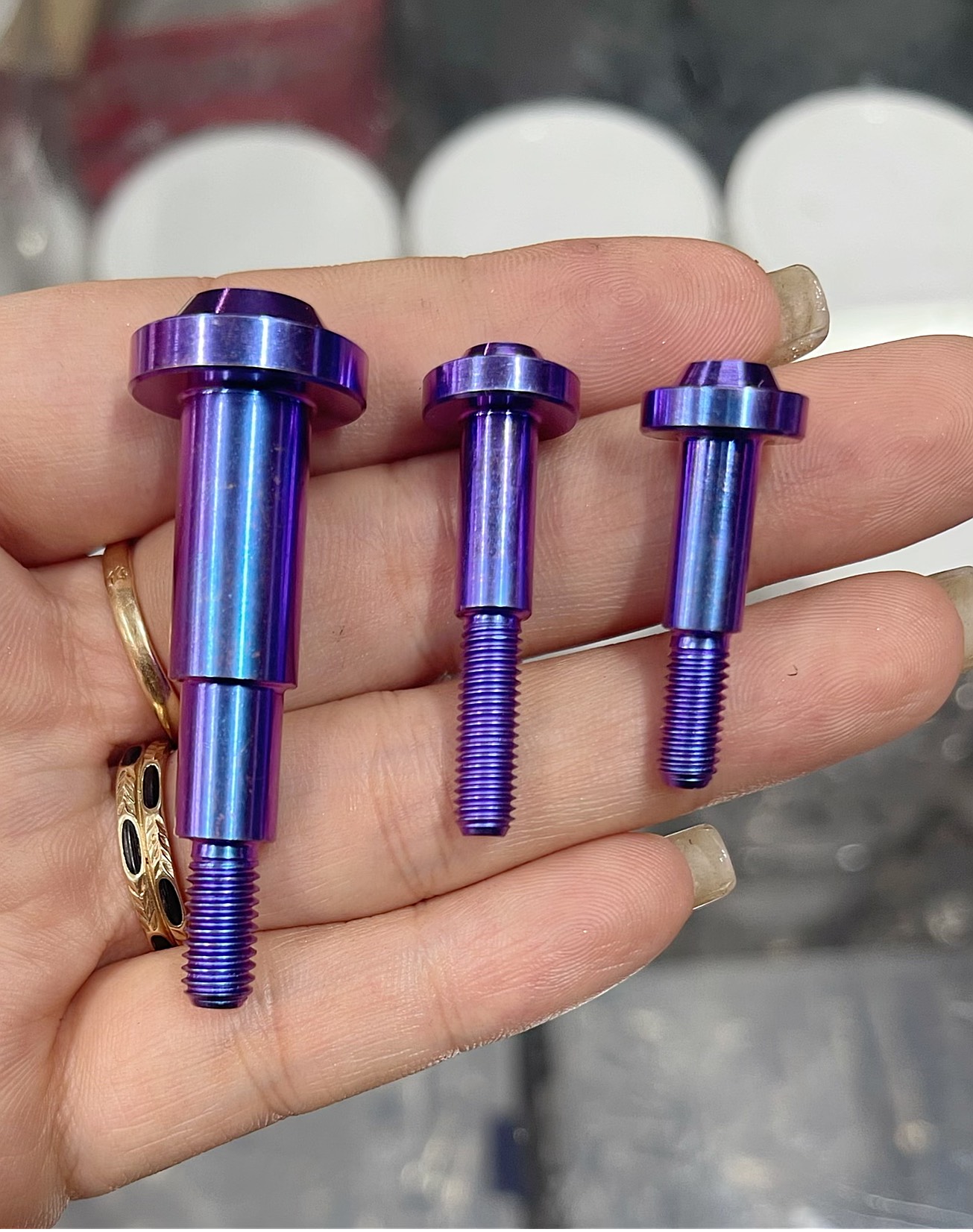 Bộ 3 ốc tay thắng không bán lẻ vario - ab gr5 titan