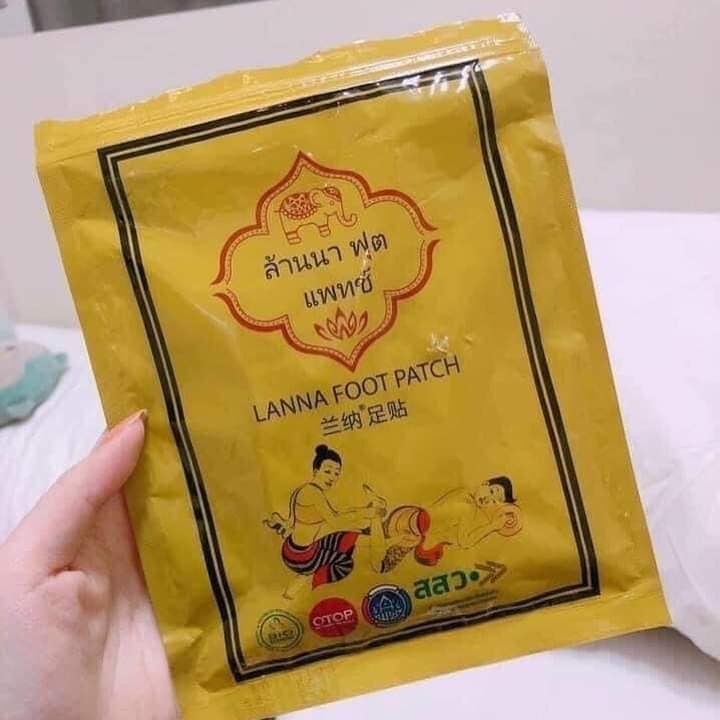 💯💯[HÀNG CHÍNH HÃNG THÁI LAN] MIẾNG DÁN CHÂN THẢI ĐỘC LANNA FOOT PATCH 💯💯