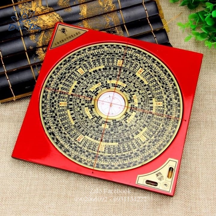 La Bàn Phong Thủy La Kinh Đường Kính Vuông 20cm kèm hướng dẫn