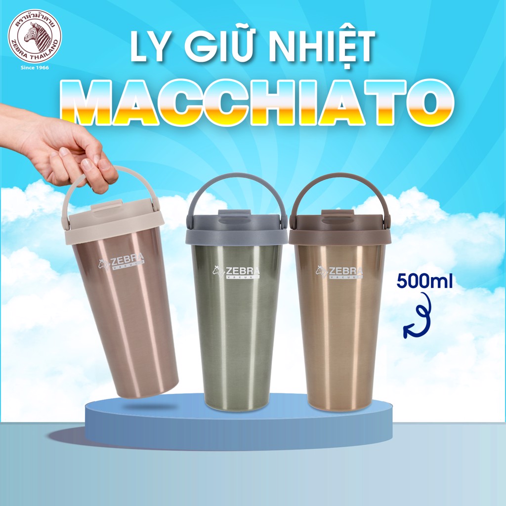 (mẫu mới) Ly giữ nhiệt zebra Macchiato 500ml - 112705