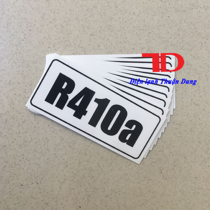 Combo 10 Tem trang trí Gas R410a 10.5x4.5cm