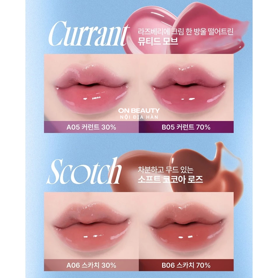 [Bill Olive Young] Son bóng Fwee 3D volumizing gloss 30%/70%