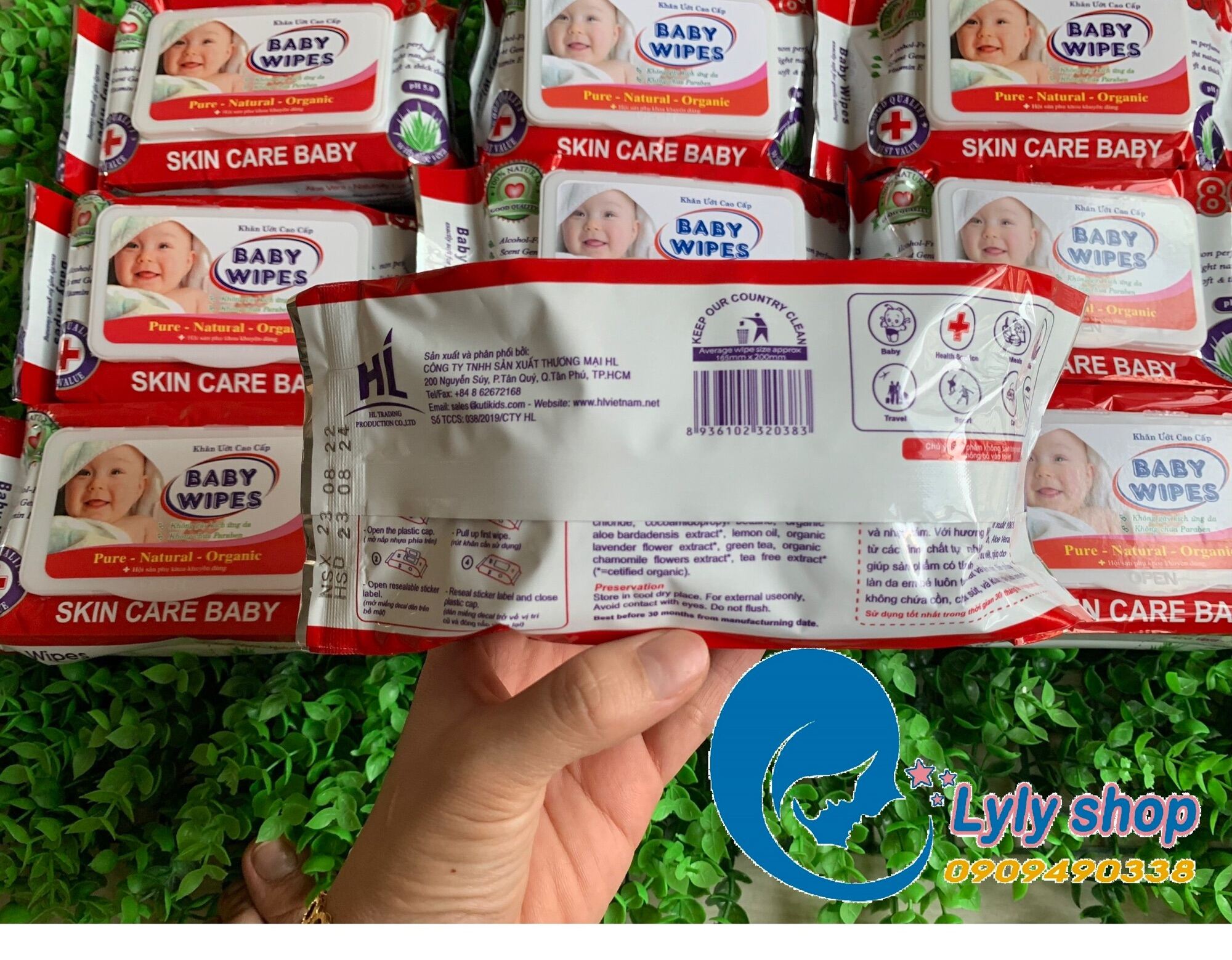 Khăn Giấy Ướt Baby Wipes Bịch 80g- Combo 10 gói
