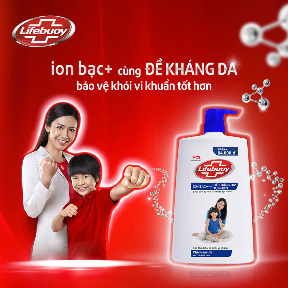 Sữa tắm Lifebuoy Chăm sóc da 1KG