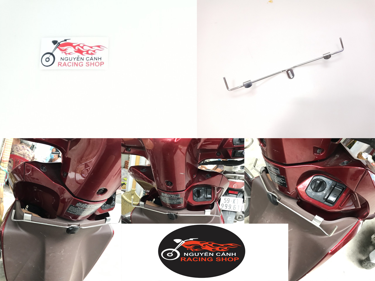 [HCM]móc treo đồ xe visioninox 100%tiện lợian toànchất lượnguy tín..