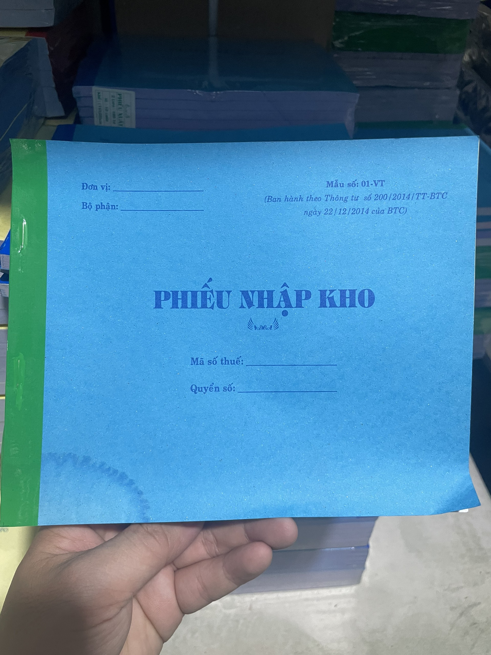 Phiếu Xuất Kho - Nhập Kho 1 Liên, 2 Liên, 3 Liên Khổ A5 (16x20cm)