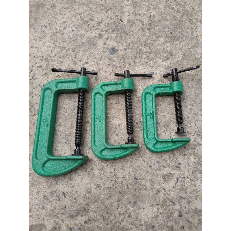 Vam gỗ 5inh hàng đen xịn-dày dặn dùng kẹp nhôm kính, đồ mộc gỗ, vam kẹp gỗ chữ C 5"