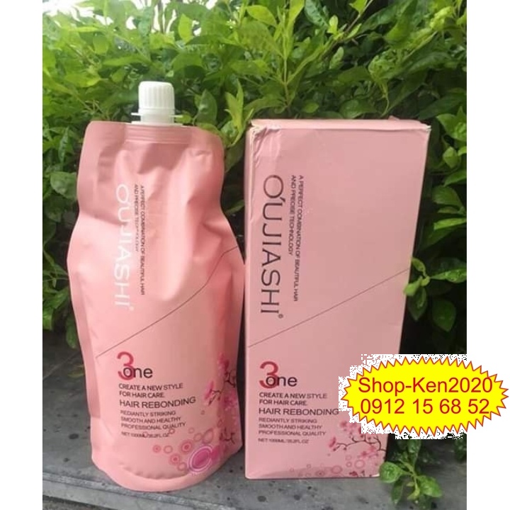 Kem duỗi ép tóc Hoa anh đào Oujiashi 3 in 1