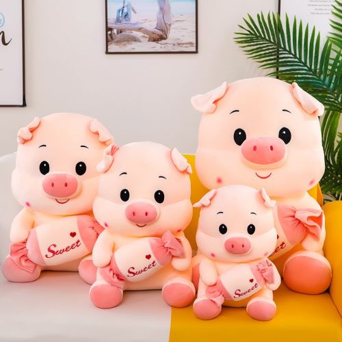 Gấu bông Heo bông ôm kẹo