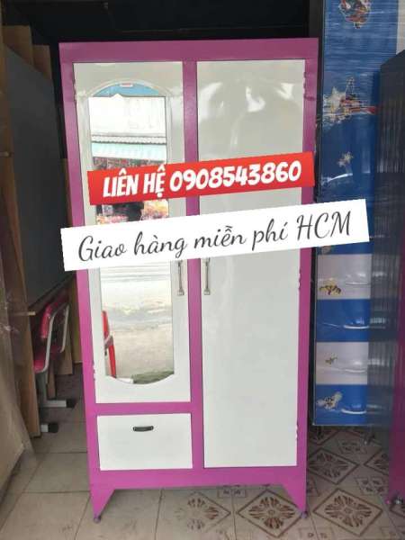 tủ sắt quần áo 1m6x90