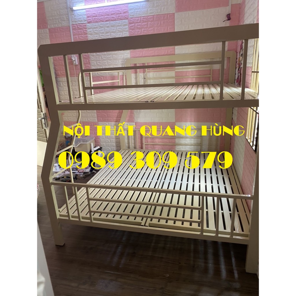 GIƯỜNG SẮT 2 TẦNG 1M2/1M4 CAO CẤP HCM