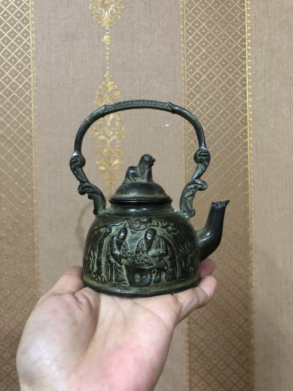 Ấm trà bằng đồng giả cổ ( CB-Store)