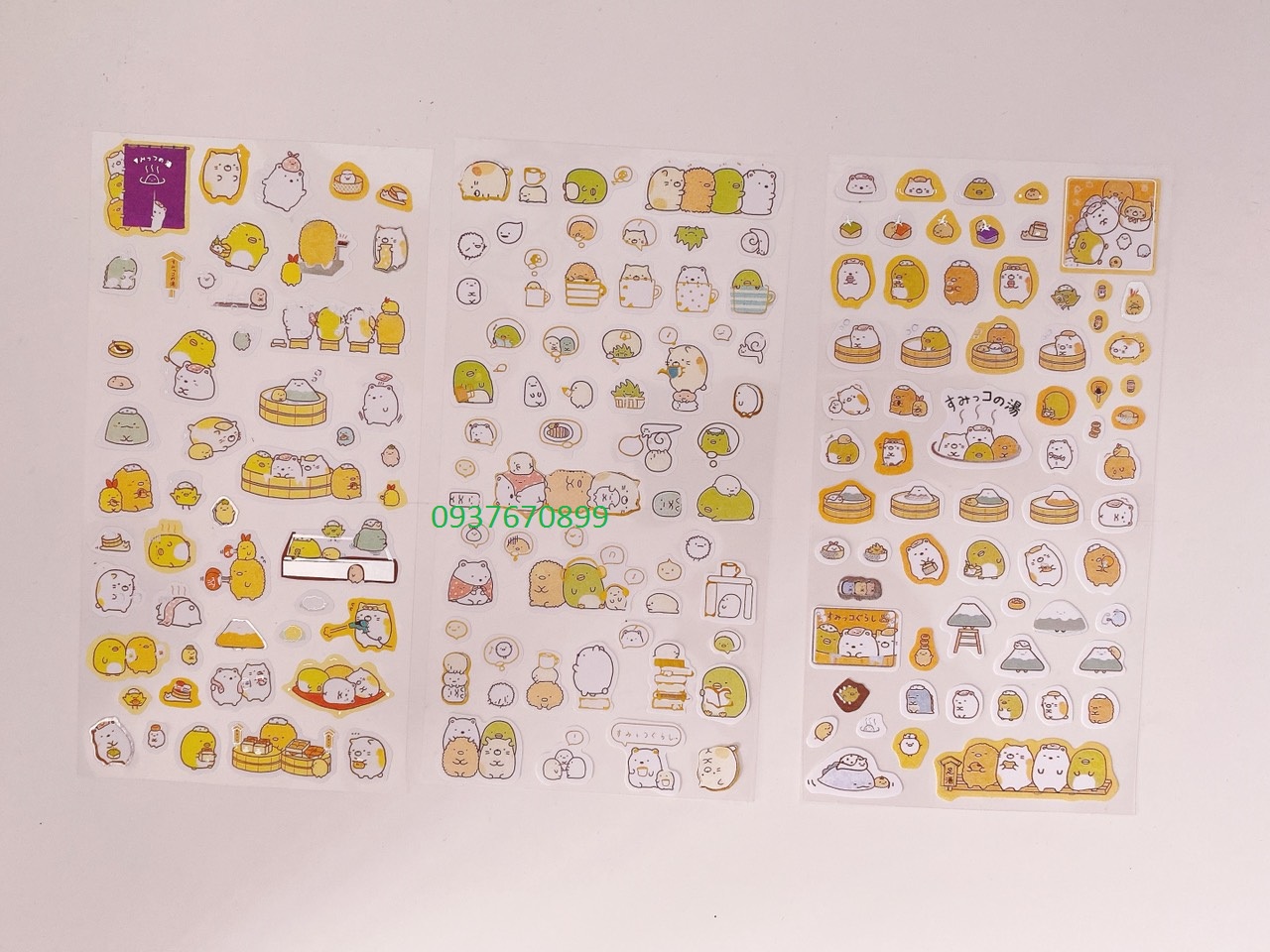[HCM]Set 2 tấm Sticker Dán Trang Trí Molang ( Trang Trí Sổ Kế Hoạch Sổ Nhật Ký)-tầm 120 cái