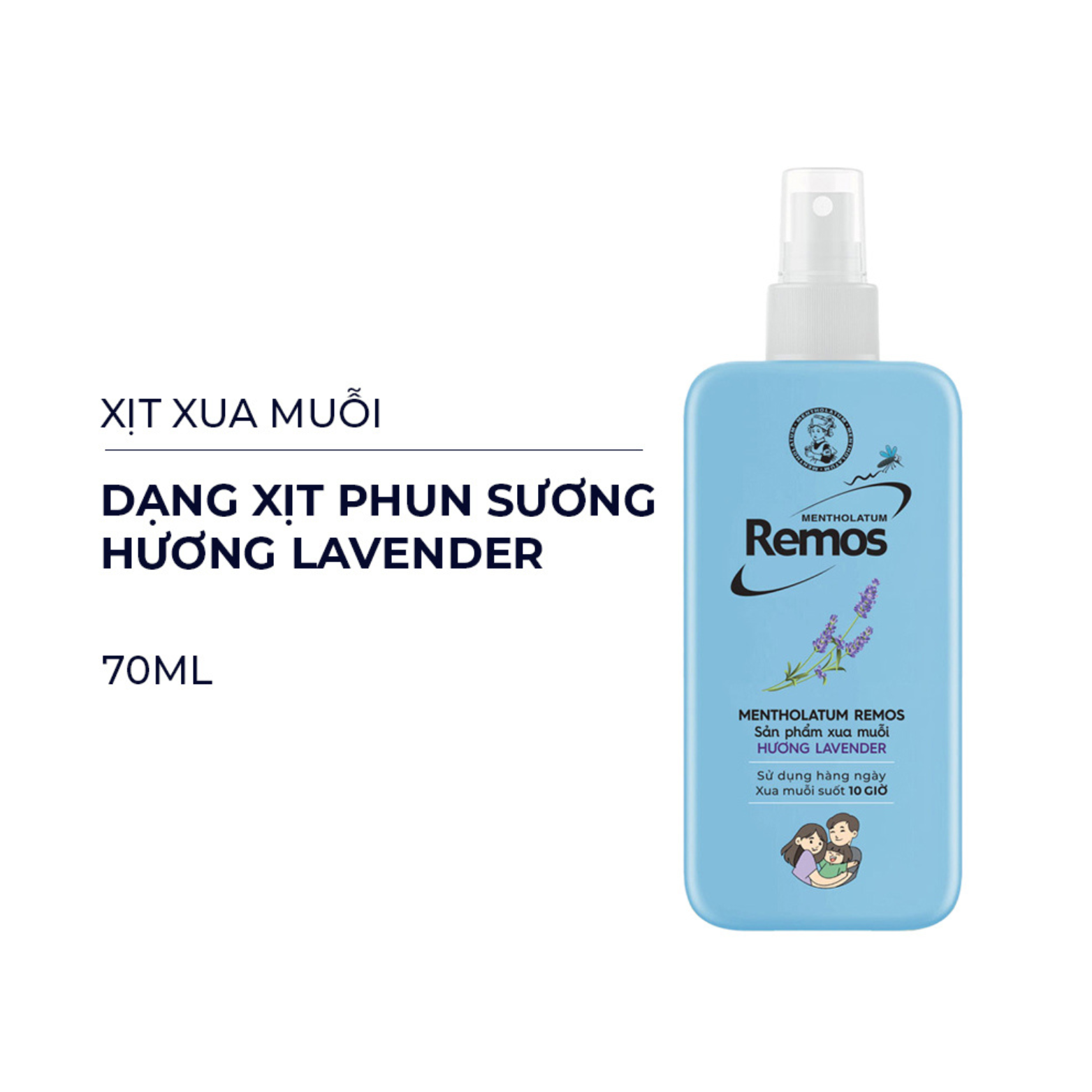 Dòng Sản Phẩm Kem Xịt Chống Muỗi Đủ Loại Cho Bé & Người Lớn Remos Mentholatum (70g,60ml,150ml)
