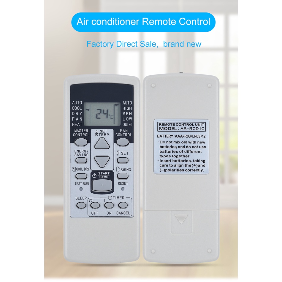 Air Conditioner Conditioning Remote Control Suitable for Fujitsu AR-RCD1C AR-RCD1E AR-RCE1C AR-RCC2J AR-RCG2J AR-RCE1E