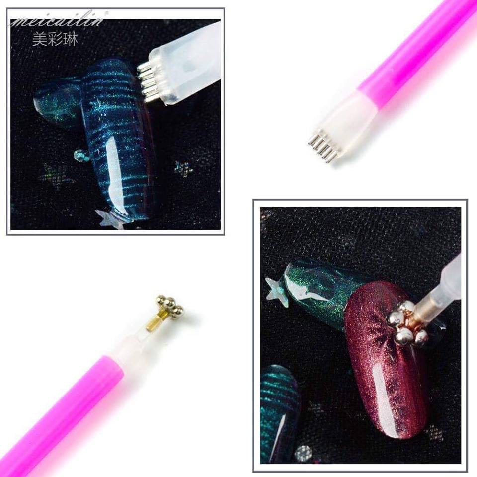 Cây nam châm hơ mắt mèo hoa nail