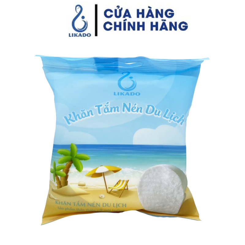 Khăn tắm nén Likado dùng 1 lần kích thước (70 x 140cm)(1 khăn)