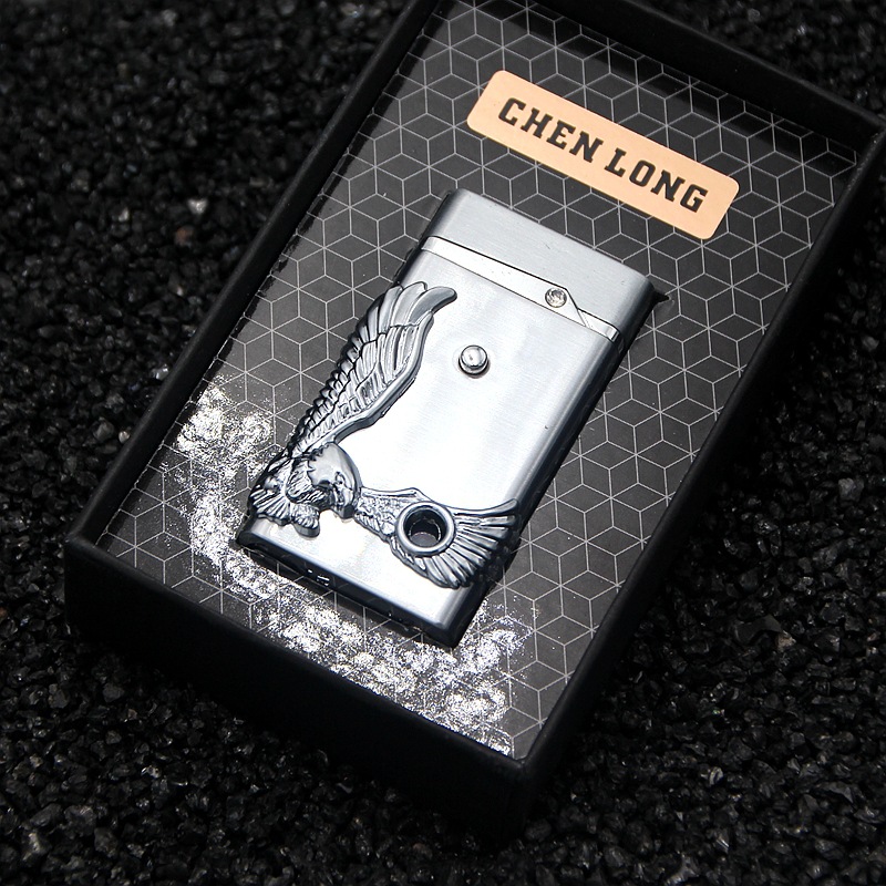 Bật Lửa Cảm Ứng Điện Tử ChenLong CL623-Eagle ( Xài Gas,Pin, Có Hộp)