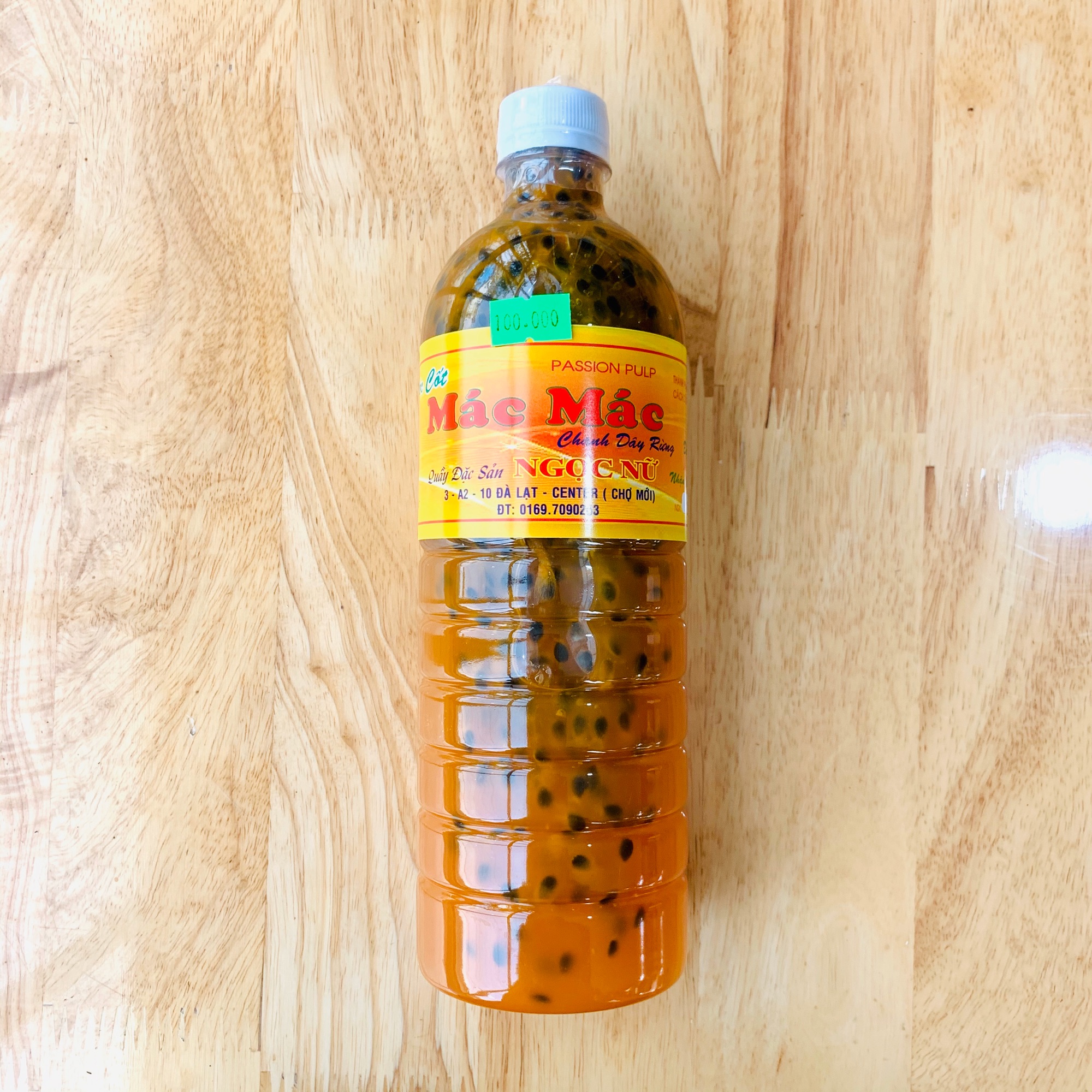 Nước Cốt Chanh Dây Có Hạt DLFRESH Đặc Sản Đà Lạt Chai 1000ml