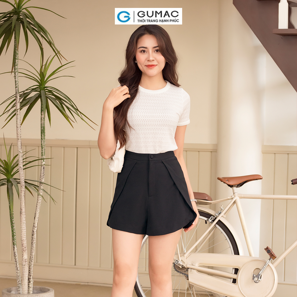 [20H 6.7 - 9.7 |Voucher 8-12%] Quần short đắp vạt thời trang GUMAC QD06065
