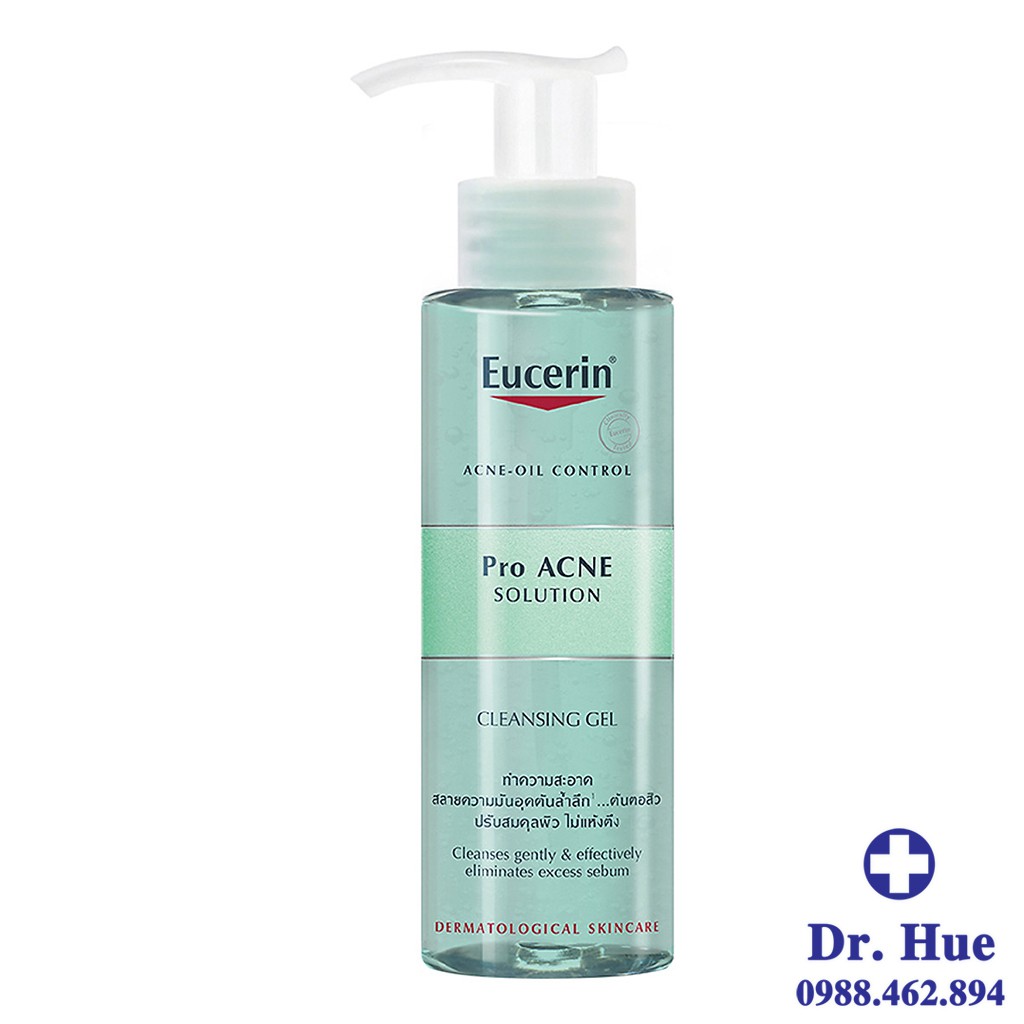 Sữa Rửa Mặt Eucerin Cho Da Dầu Mụn - Eucerin Pro ACNE Solution Cleansing 200ml