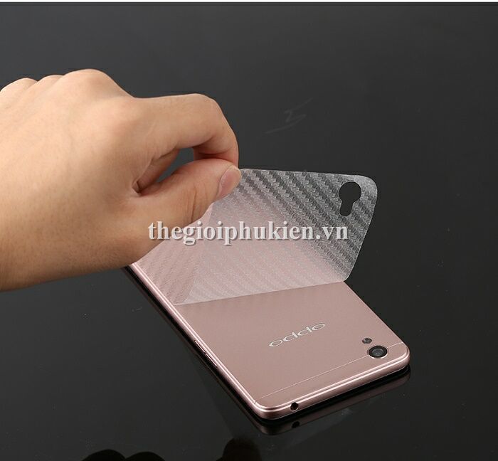 Miếng dán vân Carbon, các bon mặt lưng cho OPPO A37 Neo 9