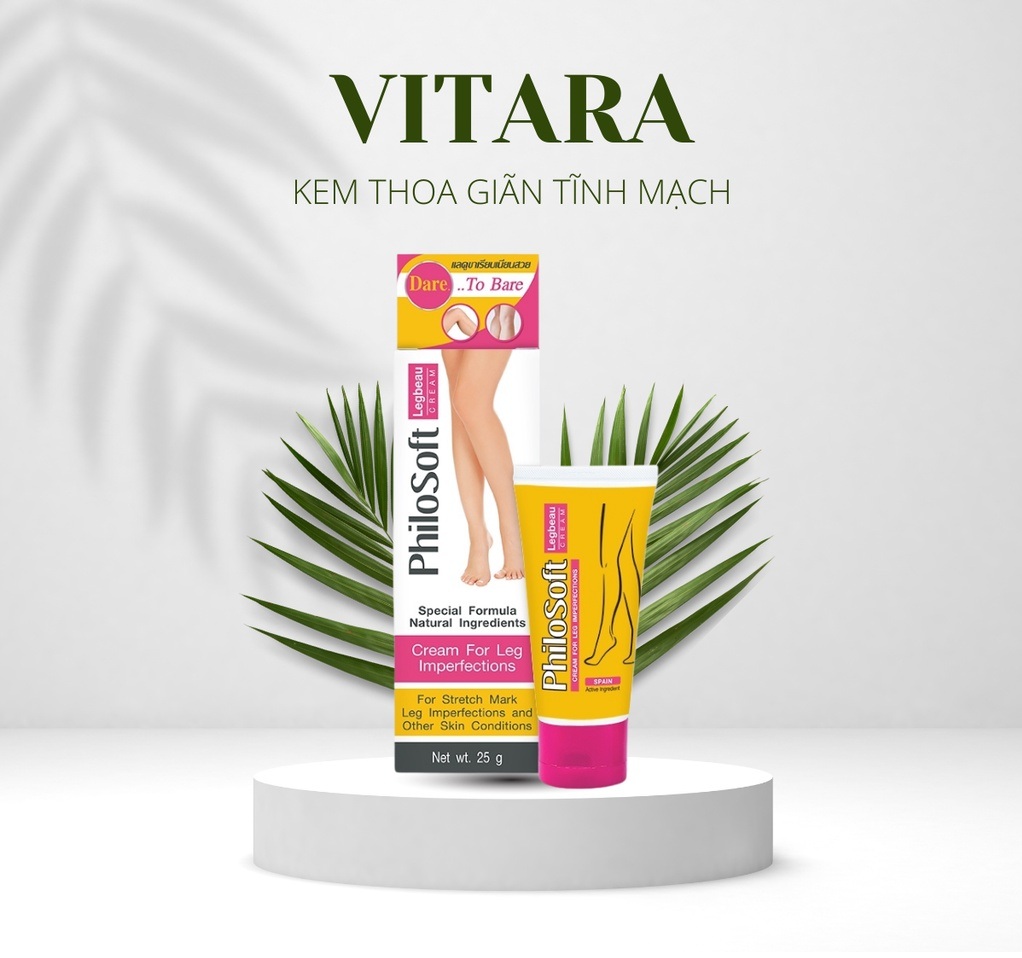 Kem Thoa Suy Giãn Tĩnh Mạch Philosoft Legactif Cream 25g