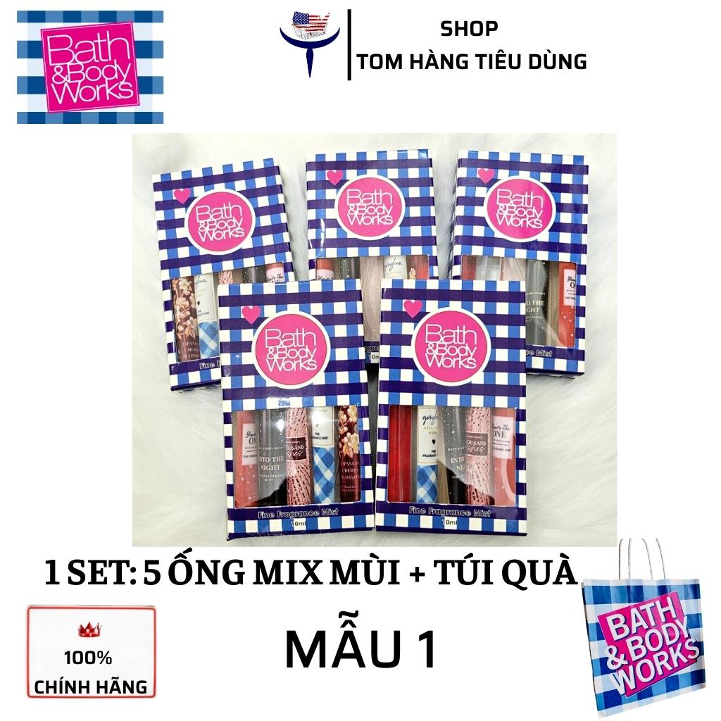 Set 5 chai xịt thơm Bath & Body Works