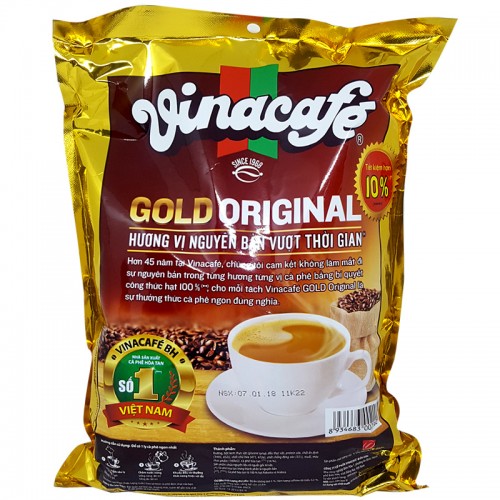 Cà phê sữa VinaCafé Gold Original 480g ( Bịch 24gói x 20g )