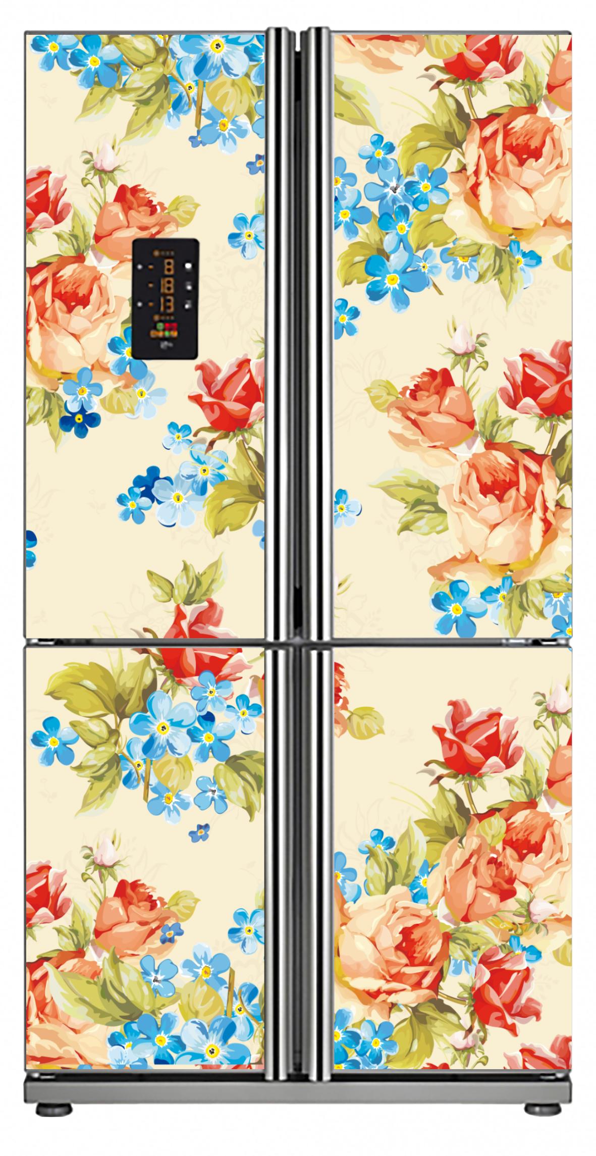 [HCM]Decal dán tủ lạnh 4 cánh