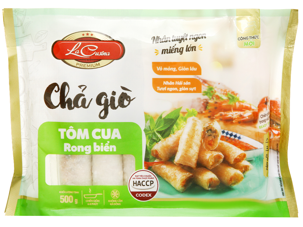 Chả Giò Tôm Cua Rong Biển La Cusina (500gr)