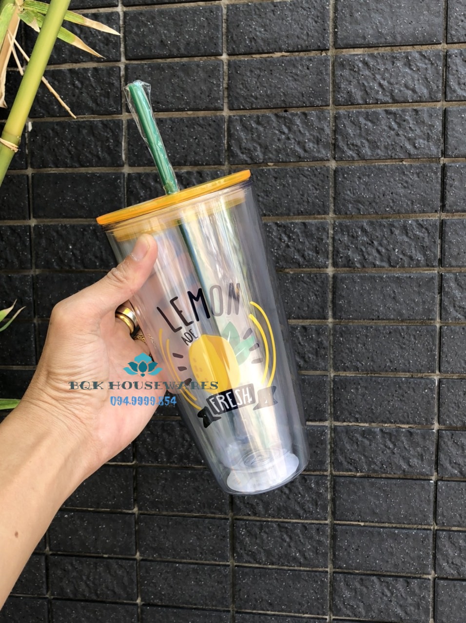 [HCM][ Lock&Lock ] Ly Nhựa Có Ống Hút Lock&Lock 750ml Hap507