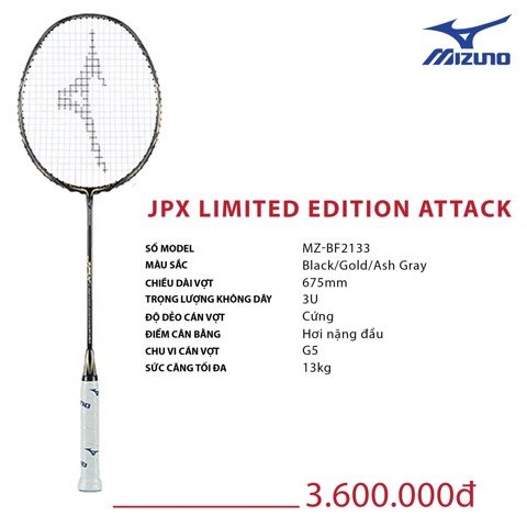 VỢT CẦU LÔNG MIZUNO JPX LIMITED EDITION ATTACK