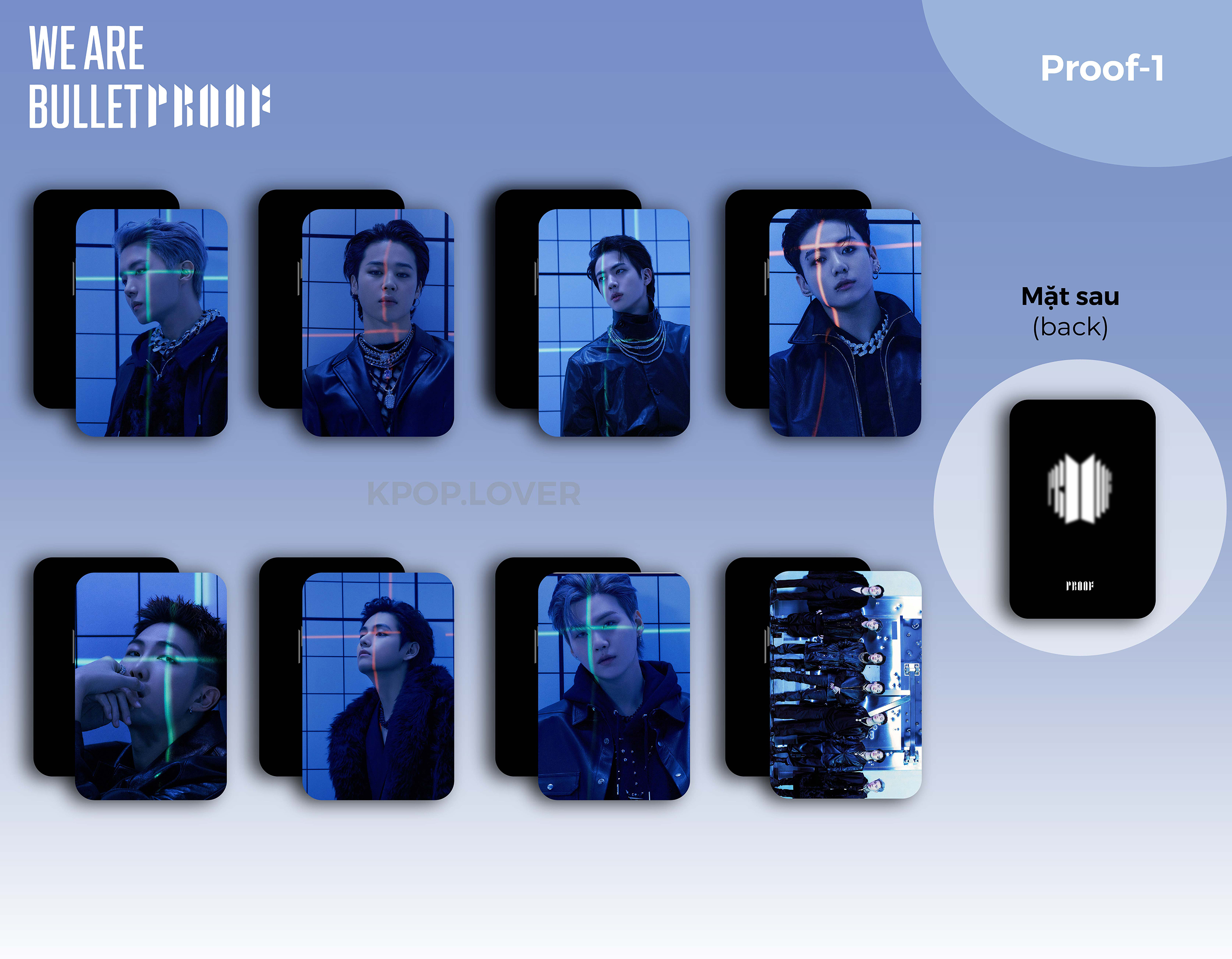 SET 8 CARD BTS PROOF