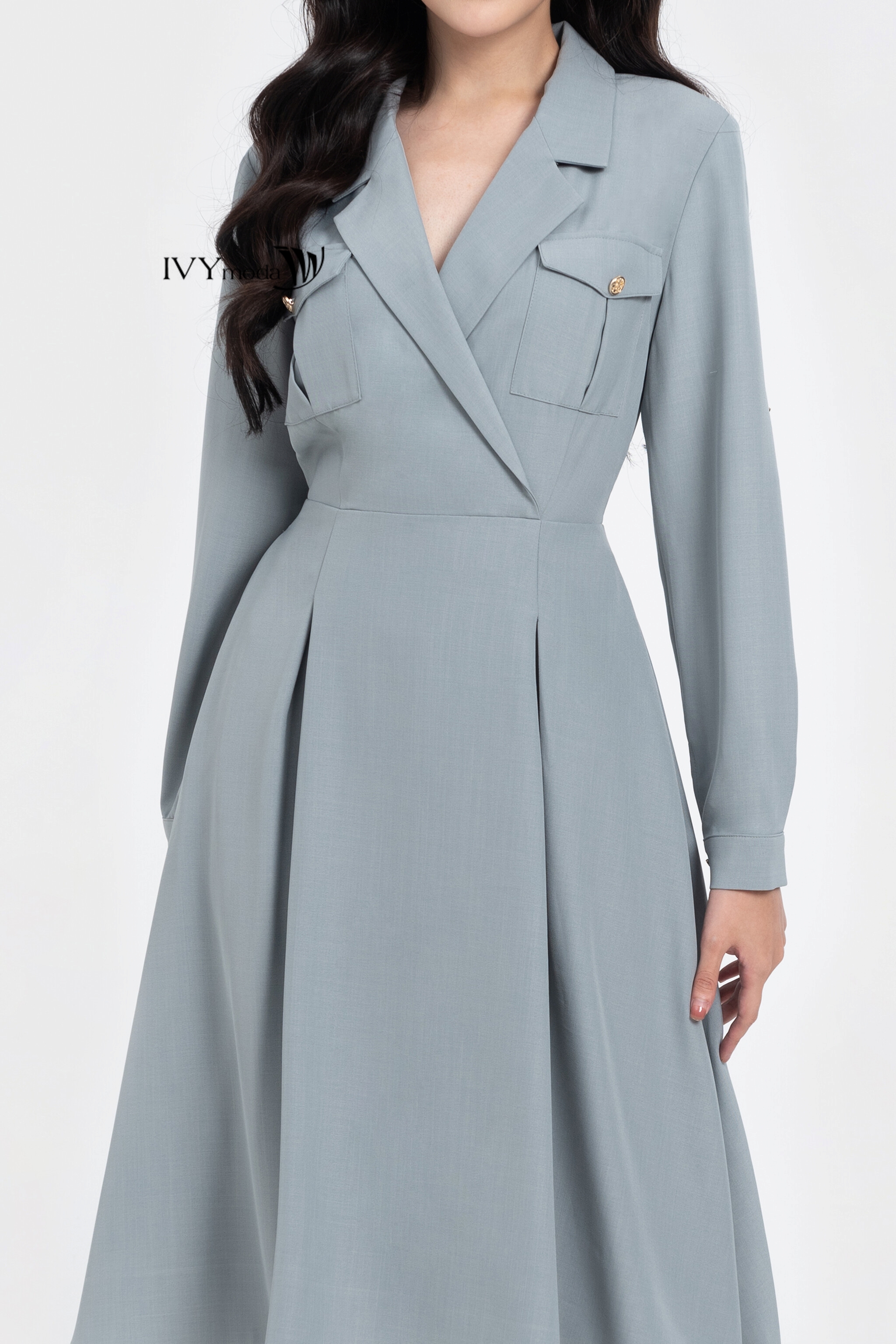Đầm vest dáng xòe IVY moda MS 48M7993
