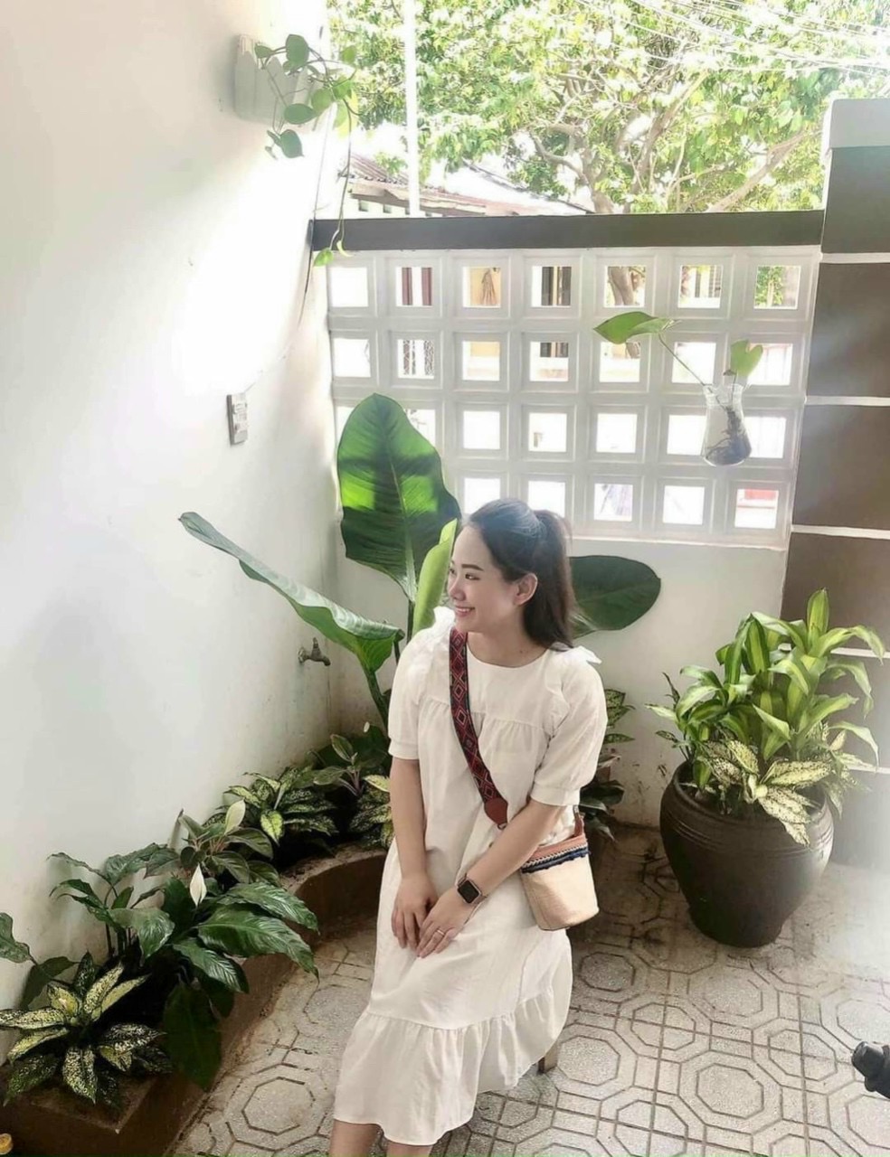 Váy bầu, đầm bầu công sở tay cánh tiên
